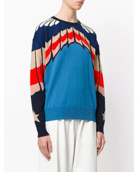 Женский синий шерстяной свитер от Stella McCartney