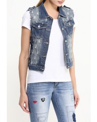 Женская синяя безрукавка от G&amp;G