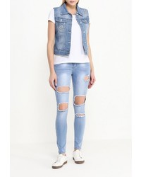 Женская синяя безрукавка от G&amp;G