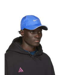 Мужская синяя бейсболка с принтом от Nike