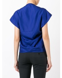 Синяя блуза с коротким рукавом от Haider Ackermann