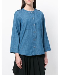 Синяя блузка с длинным рукавом от A.P.C.