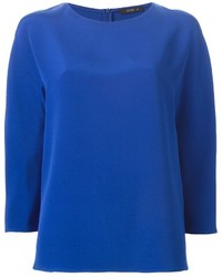 Синяя блузка с длинным рукавом от Etro