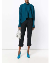 Синяя блузка с длинным рукавом от Marni