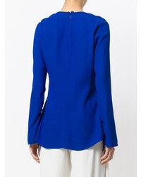 Синяя блузка с длинным рукавом от Marni