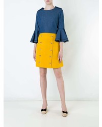 Синяя блузка с длинным рукавом от Macgraw