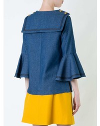 Синяя блузка с длинным рукавом от Macgraw