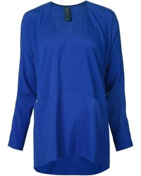 Синяя блузка с длинным рукавом от Zero Maria Cornejo