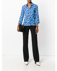 Синяя блузка с принтом от Marni