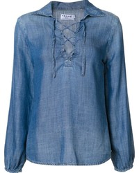 Синяя блузка от Frame