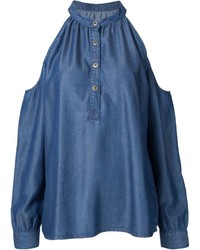 Синяя блузка от Nicole Miller