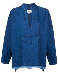 Синяя блузка от Nili Lotan