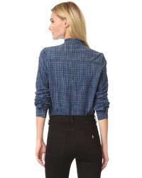 Синяя блузка от Amo