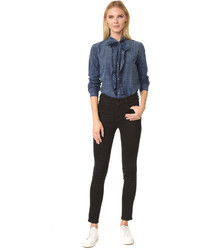 Синяя блузка от Amo