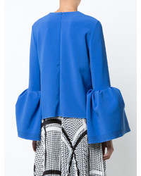 Синяя блузка от Roksanda