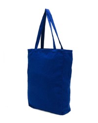 Мужская синяя большая сумка из плотной ткани с принтом от Études