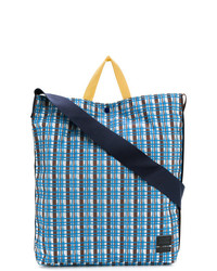 Мужская синяя большая сумка из плотной ткани от Marni