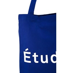 Мужская синяя большая сумка из плотной ткани от Études
