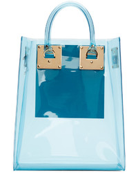 Синяя большая сумка от Sophie Hulme