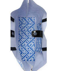 Синяя большая сумка от Kenzo