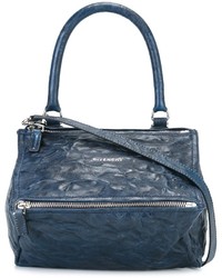 Синяя большая сумка от Givenchy