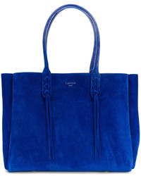 Синяя большая сумка от Lanvin