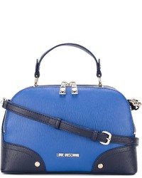 Синяя большая сумка от Love Moschino