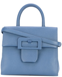Синяя большая сумка от Maison Margiela