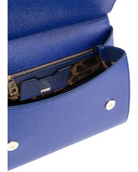 Синяя большая сумка от Dolce & Gabbana