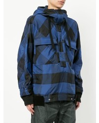Мужская синяя ветровка с принтом от Sacai