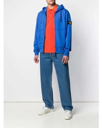 Мужская синяя ветровка от Stone Island