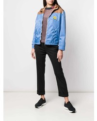 Женская синяя ветровка от Prada