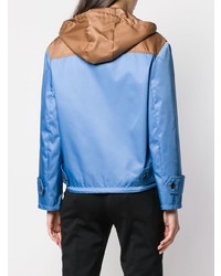 Женская синяя ветровка от Prada