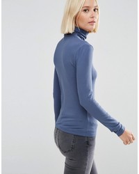 Женская синяя водолазка от Asos