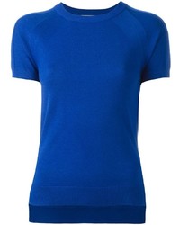 Женская синяя вязаная футболка от MICHAEL Michael Kors