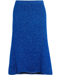 Синяя вязаная юбка от Balenciaga