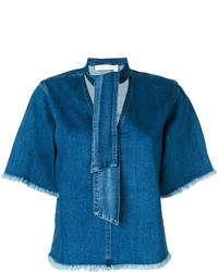 Синяя джинсовая блузка от See by Chloe