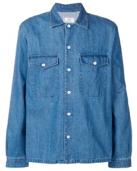 Мужская синяя джинсовая куртка-рубашка от Ami Paris