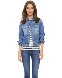 Женская синяя джинсовая куртка от AG Jeans