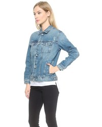 Женская синяя джинсовая куртка от AG Jeans