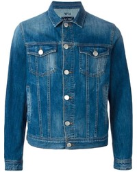 Мужская синяя джинсовая куртка от Armani Jeans