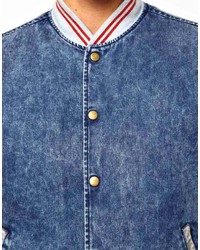 Мужская синяя джинсовая куртка от Asos