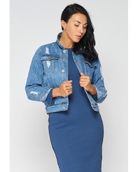 Женская синяя джинсовая куртка от Bellart