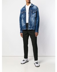 Мужская синяя джинсовая куртка от DSQUARED2