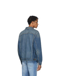 Мужская синяя джинсовая куртка от Nudie Jeans
