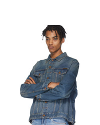 Мужская синяя джинсовая куртка от Nudie Jeans