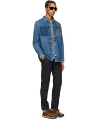 Мужская синяя джинсовая куртка от Valentino