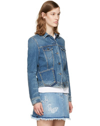 Женская синяя джинсовая куртка от Valentino