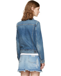 Женская синяя джинсовая куртка от Valentino