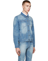 Мужская синяя джинсовая куртка от Givenchy